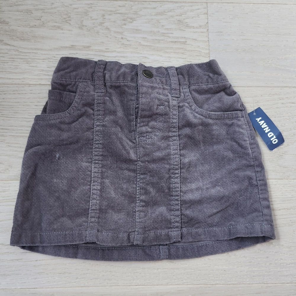 Old Navy Corduroy toddler Girls Skirt 2T Grey